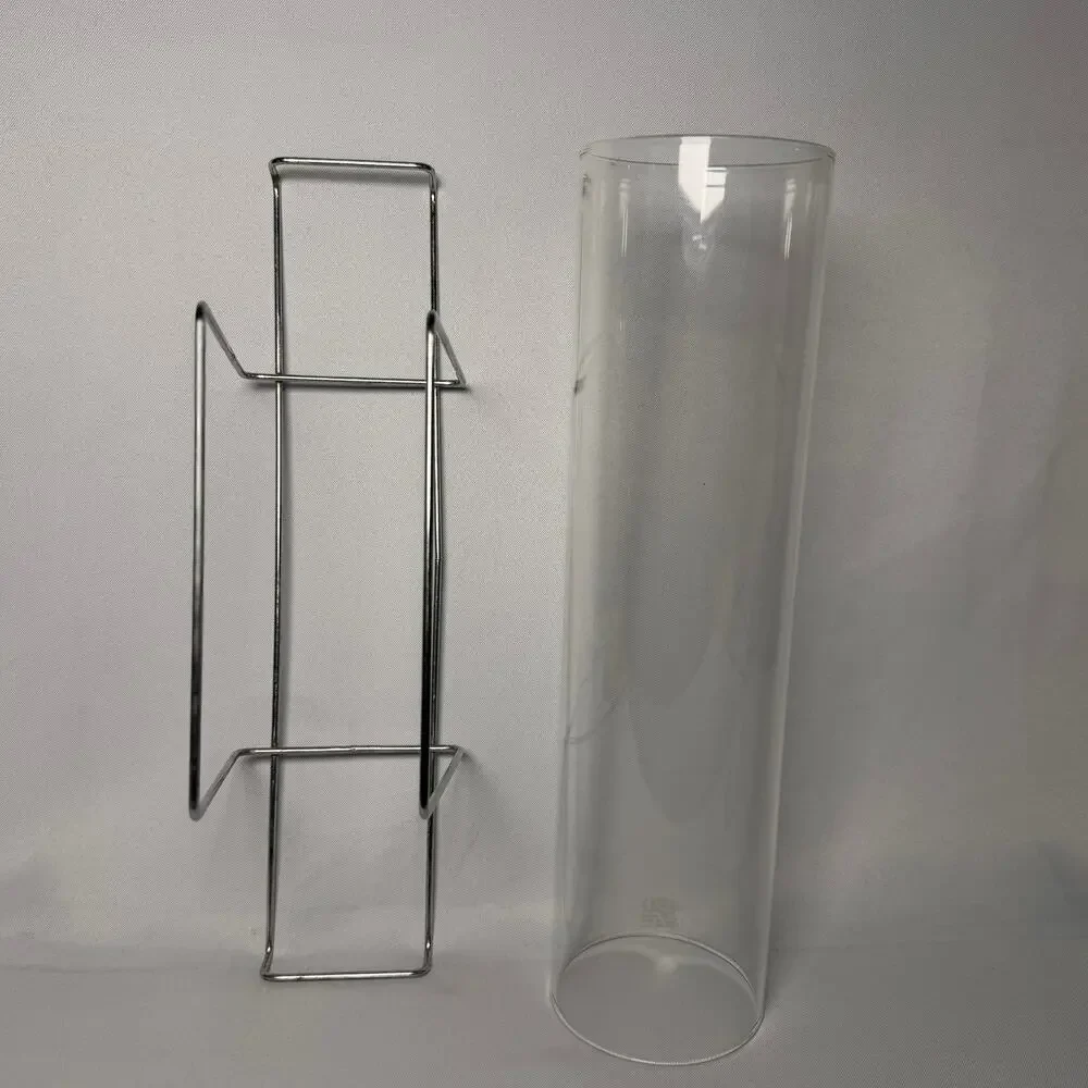Vintage Pyrex Bake-a-Round Corning Glass Bread Tube Baker and Wire Metal Rack